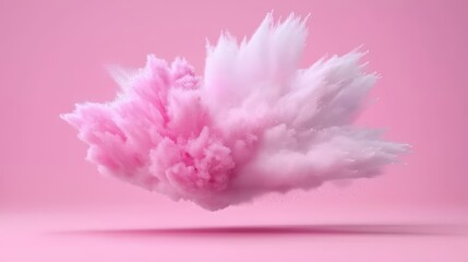 Naklejka premium Pink and White Powder Explosion