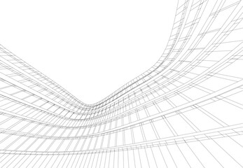 Abstract architecture vector illustration