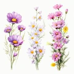 Vibrant Wildflower Illustrations for Nature Lovers
