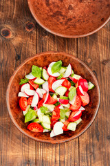 Summer simple vegetable salad.