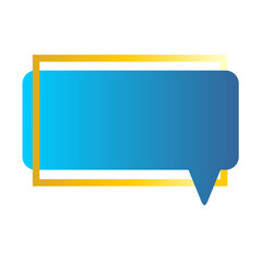 Fototapeta premium blue chat icon