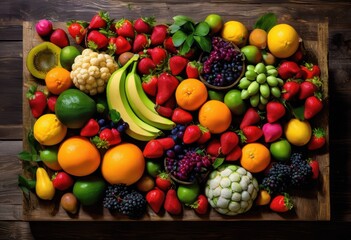 vibrant flat lay arrangement fresh fruits vegetables showcasing rainbow colors textures, lgbtq, lgbt, pride, colorful, love, equality, display, freshness