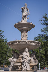 Fototapeta premium Danubius Fountain, Erzsébet Square, Budapest, Hungary