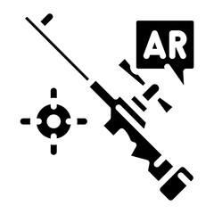 Ar Shooting icon vector image. Can be used for Augmented Reality.