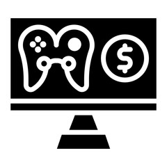 Game Sales icon vector image. Can be used for Live Streaming.