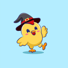 cute cartoon character chicken vector design