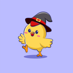 cute cartoon character chicken vector design
