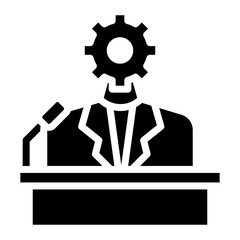Machine Politics icon vector image. Can be used for Politics.