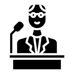 Politician icon vector image. Can be used for Politics.