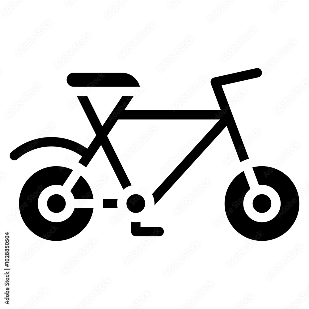 Sticker Bicycle icon vector image. Can be used for Sport Equipment.