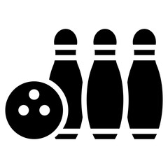 Bowling icon vector image. Can be used for Sport Equipment.