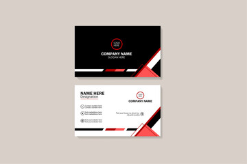 modern design template, Two Side Business Card Template, Luxury And Futuristic business card, Modern shape With Light White And Dark Black, Luxury dark gradient background, Vector