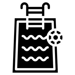 Pool icon vector image. Can be used for Sport Equipment.