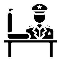 Obraz premium Customs icon vector image. Can be used for Postal Service.