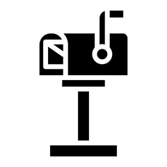 Mail Box icon vector image. Can be used for Postal Service.