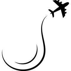 Flying Airplane Icon