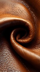 Leather texture: Elegant folds and shading A representation of high quality leather with visible wrinkles and shading that highlight the softness and structure of the material.