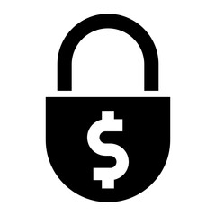 Loan Security icon vector image. Can be used for Loan.