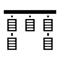 Kanban Board icon vector image. Can be used for Operations Management.