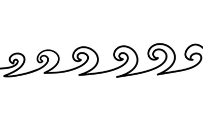 classic wave border element