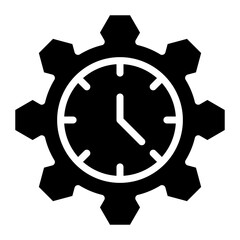 Time Management icon vector image. Can be used for Freelancer.
