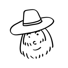 Cute People Head with breed Illustrations