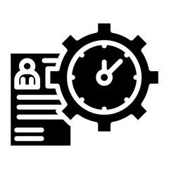 Time Management icon vector image. Can be used for Curriculum Vitae.