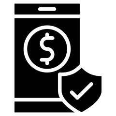 Secure Mobile Payment icon vector image. Can be used for Safe Payment.