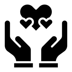 Emotional Support icon vector image. Can be used for Elderly Care.