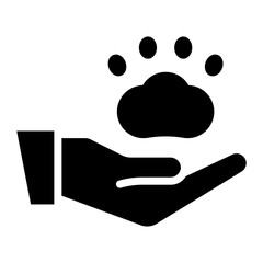 Pet Therapy icon vector image. Can be used for Elderly Care.