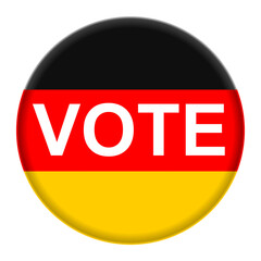 Vote on white background. Vector illustration