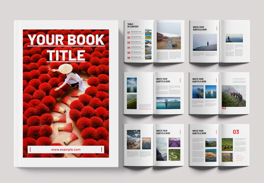 Book Title Magazine Template