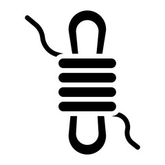 Rope icon vector image. Can be used for Rock Climbing.