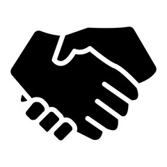 Handshake icon vector image. Can be used for Job Fair.