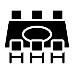 Boardroom icon vector image. Can be used for Business Meeting.