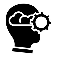 Thought process icon vector image. Can be used for Thought Leadership.