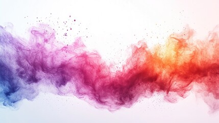 Obraz premium Abstract Watercolor Splashes in Pastel Colors for Design Projects