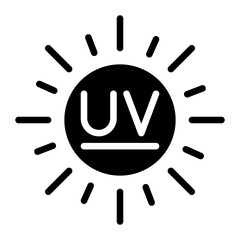 UV Sensor icon vector image. Can be used for Sensors.
