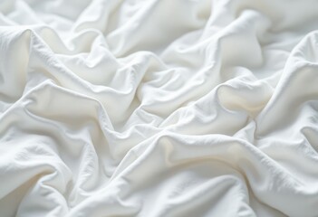 White Fabric Drape Background .