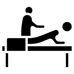 Massage icon vector image. Can be used for Physical Wellbeing.