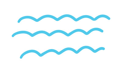 water pattern hand drawn