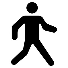 Walking icon vector image. Can be used for Physical Wellbeing.