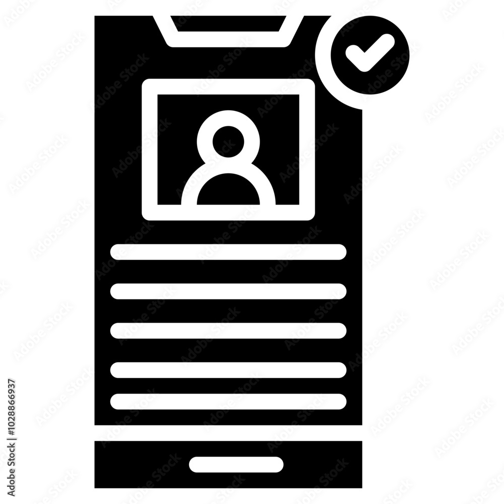 Sticker Phone Verification icon vector image. Can be used for Business Onboarding.