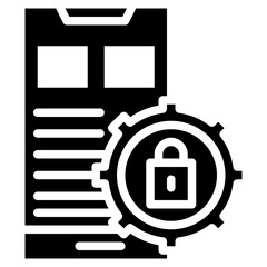 Obraz premium Privacy Settings icon vector image. Can be used for Business Onboarding.