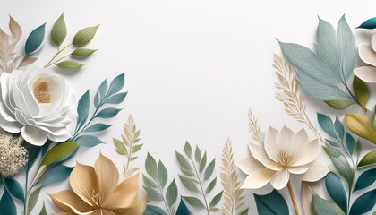 Obraz premium Botanical Flowers frame