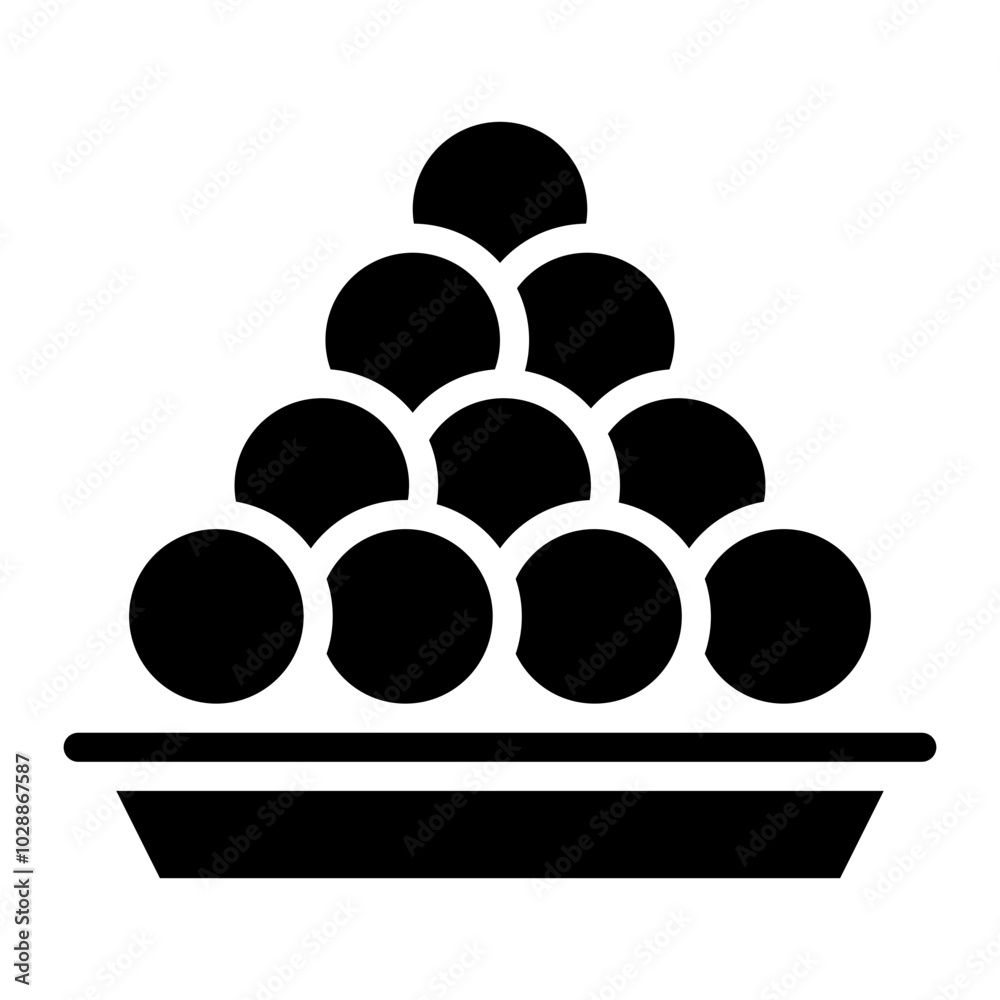 Poster Traditional Sweets icon vector image. Can be used for Eid al Adha.