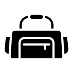 Gym Bag icon vector image. Can be used for Fitness.