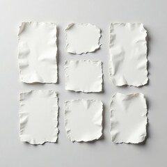 White Torn Paper Mockup  .