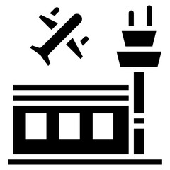 Airport icon vector image. Can be used for Airplane.