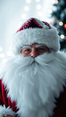 smiling figure traditional holiday attire